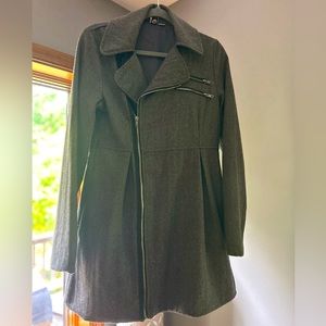 Roxy pleated coat, grey, medium